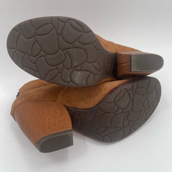 KORK-EASE Castaneda Boots Size 8 Booties Suede Rust Brown Zipper Winter Fall - Picture 10 of 14